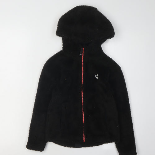 Dare 2b Girls Black Hooded Jacket Size 7-8 Years