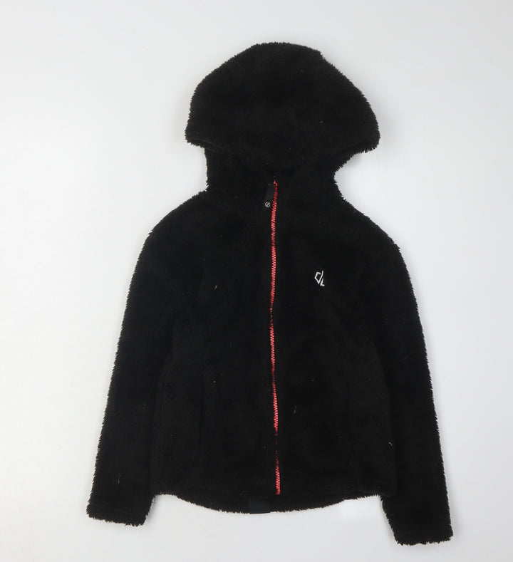 Dare 2b Girls Black Hooded Jacket Size 7-8 Years