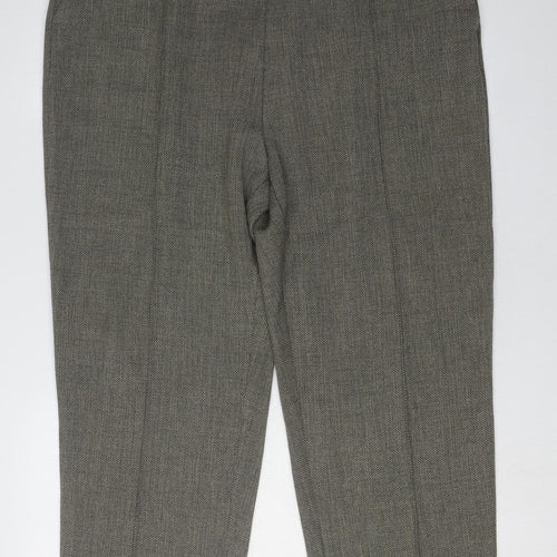 Honor Millburn Grey Women's Straight Trousers Size 22