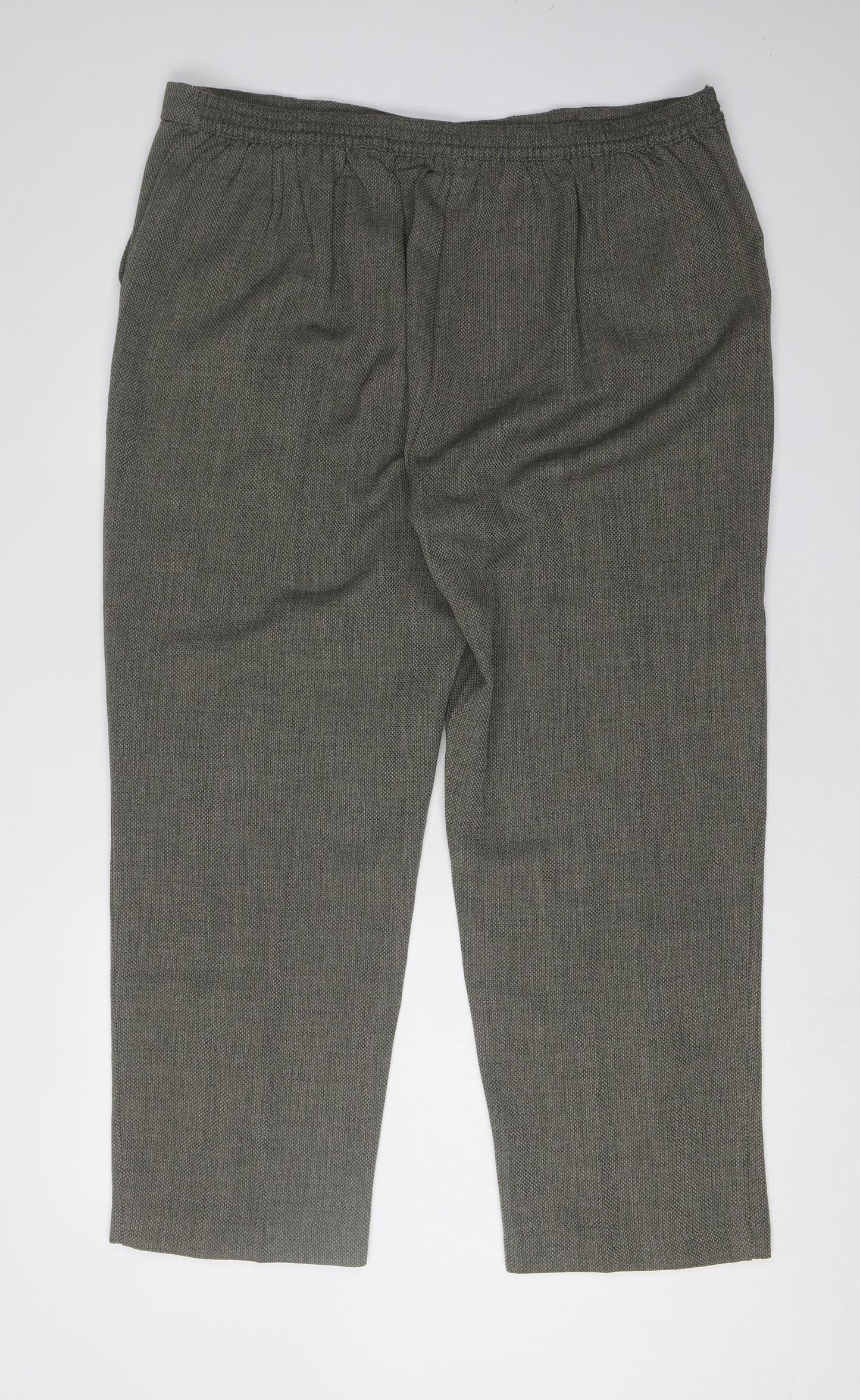 Honor Millburn Grey Women's Straight Trousers Size 22