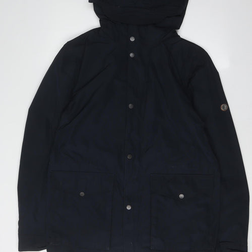 Ben Sherman Men’s Black Hooded Rain Jacket Size M