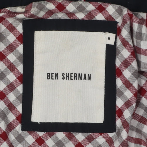Ben Sherman Men’s Black Hooded Rain Jacket Size M