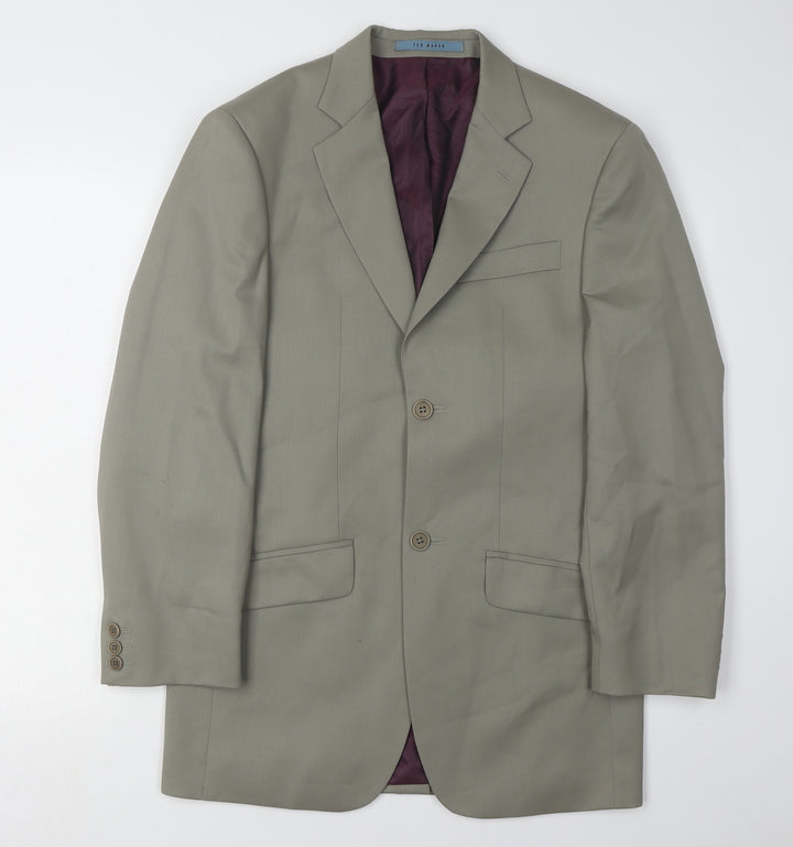 Ted Baker Men's Beige Blazer 34R Business Wool Jacket