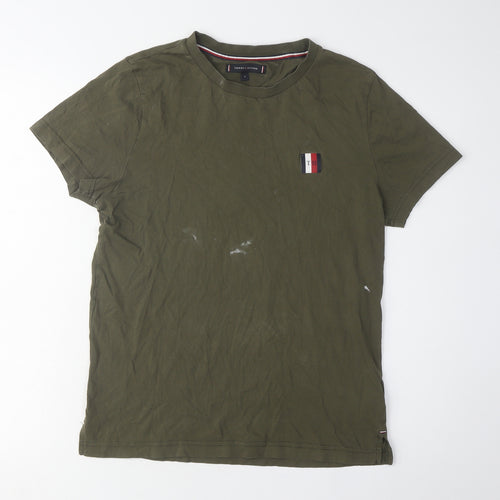 Tommy Hilfiger Men’s Green T-Shirt, Size S