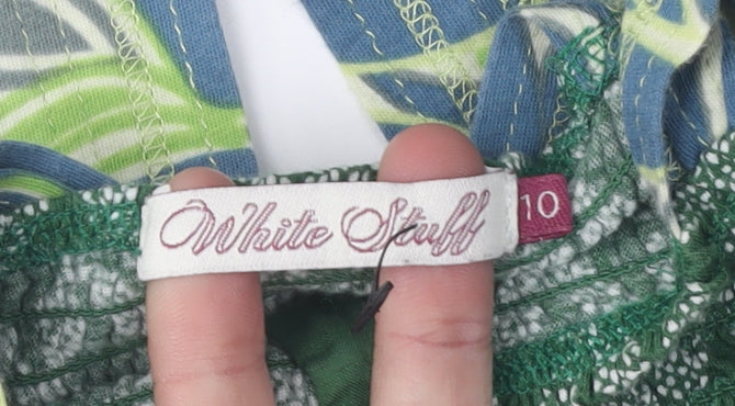 White Stuff Women's Multicoloured Floral Tank Top Size 10