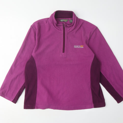 Regatta Women's Purple Sweatshirt Size 12