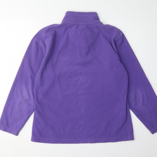 Regatta Women's Purple Fleece Zip Top Size 12