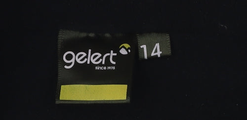 Gelert Women's Black Fleece Jacket Size 14 Casual Outerwear
