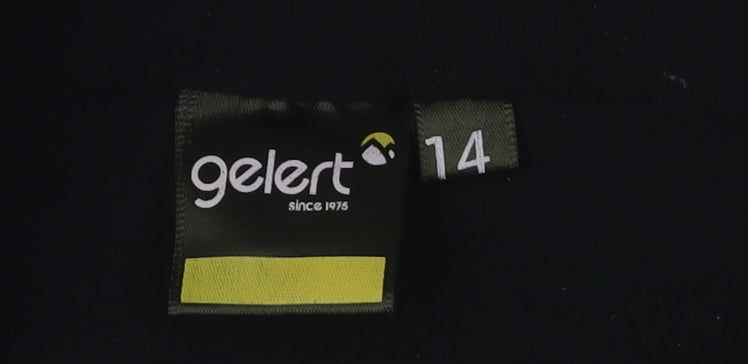 Gelert Women's Black Fleece Jacket Size 14 Casual Outerwear