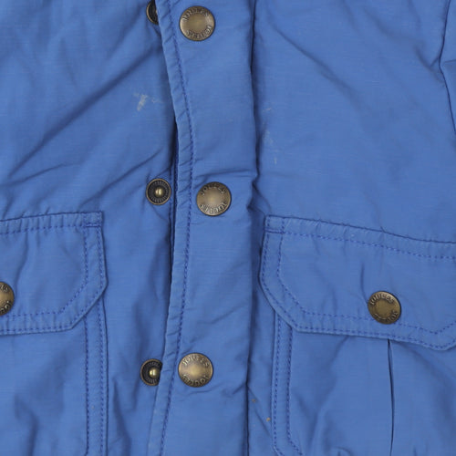 Joules Unisex Toddler Blue Puffer Jacket, 1 Year