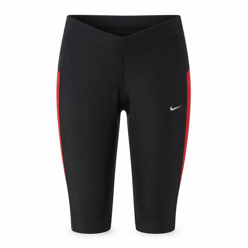 Front view of Nike Women's Black Capri Running Trousers - Small