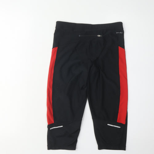 Nike Women's Black Capri Running Trousers - Small