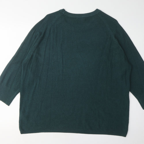 Jacqueline de Yong Women's Green Pullover Jumper