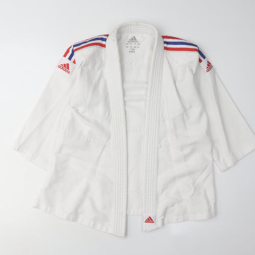 Adidas Boys White Martial Arts Jacket 9-10 Years