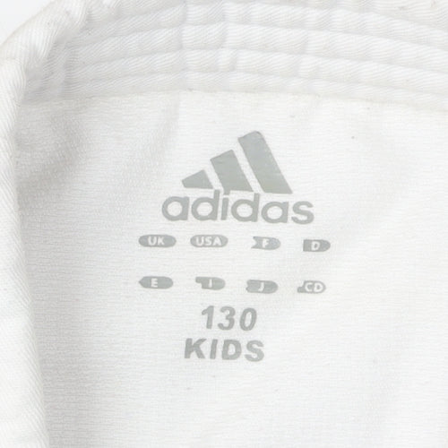 Adidas Boys White Martial Arts Jacket 9-10 Years