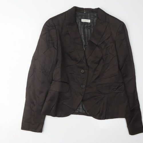 Massimo Dutti Women's Black Blazer UK 12 Regular Fit