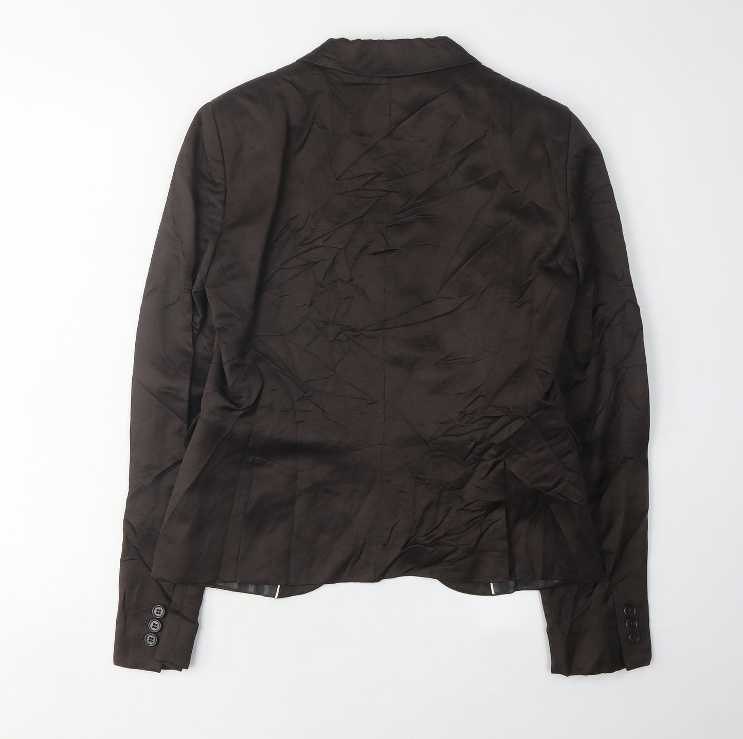 Massimo Dutti Women's Black Blazer UK 12 Regular Fit