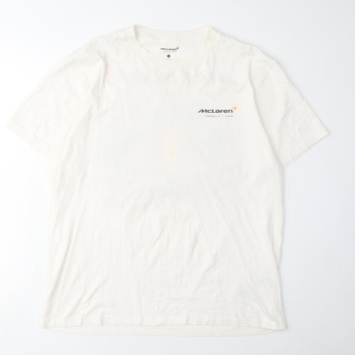 McLaren Men's White L Graphic Sports T-Shirt