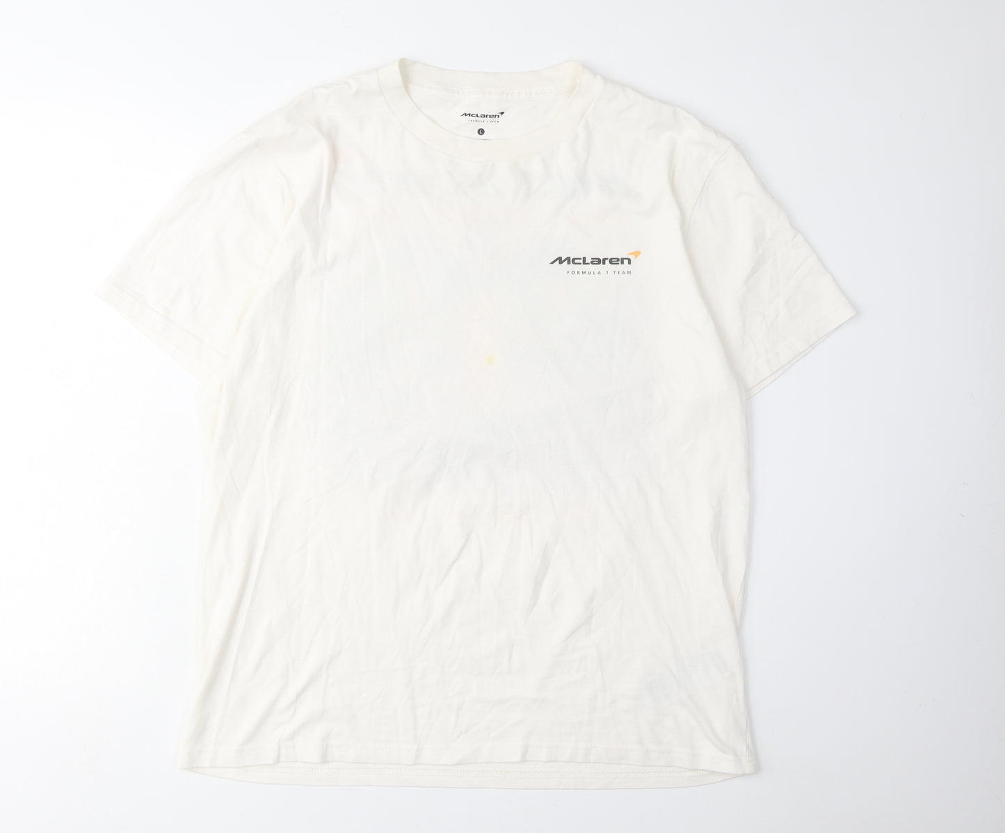 McLaren Men's White L Graphic Sports T-Shirt