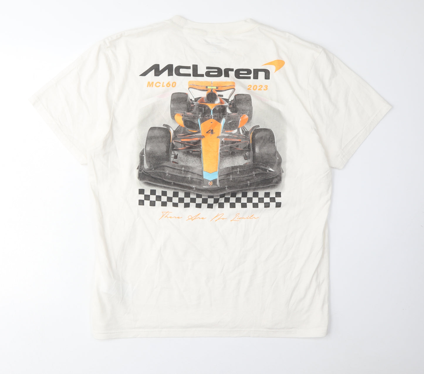 McLaren Men's White L Graphic Sports T-Shirt