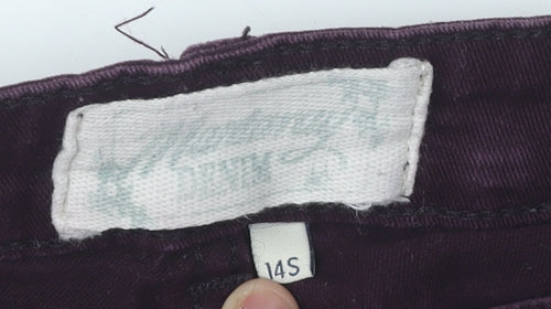 Mantaray Women's Purple Straight Jeans - Size 14 Slim