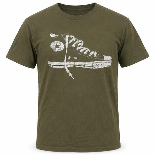 Converse Men's Green XS Graphic T-Shirt, Logo Accent