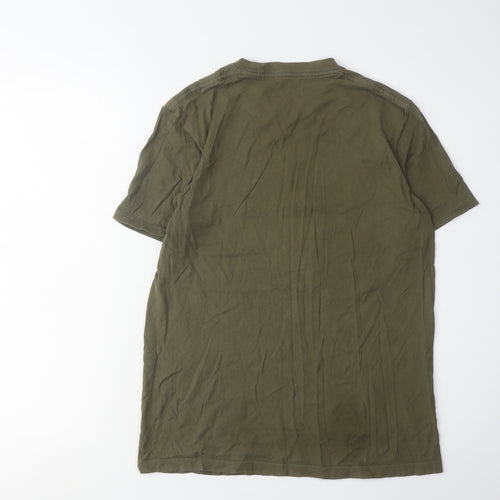 Converse Men's Green XS Graphic T-Shirt, Logo Accent