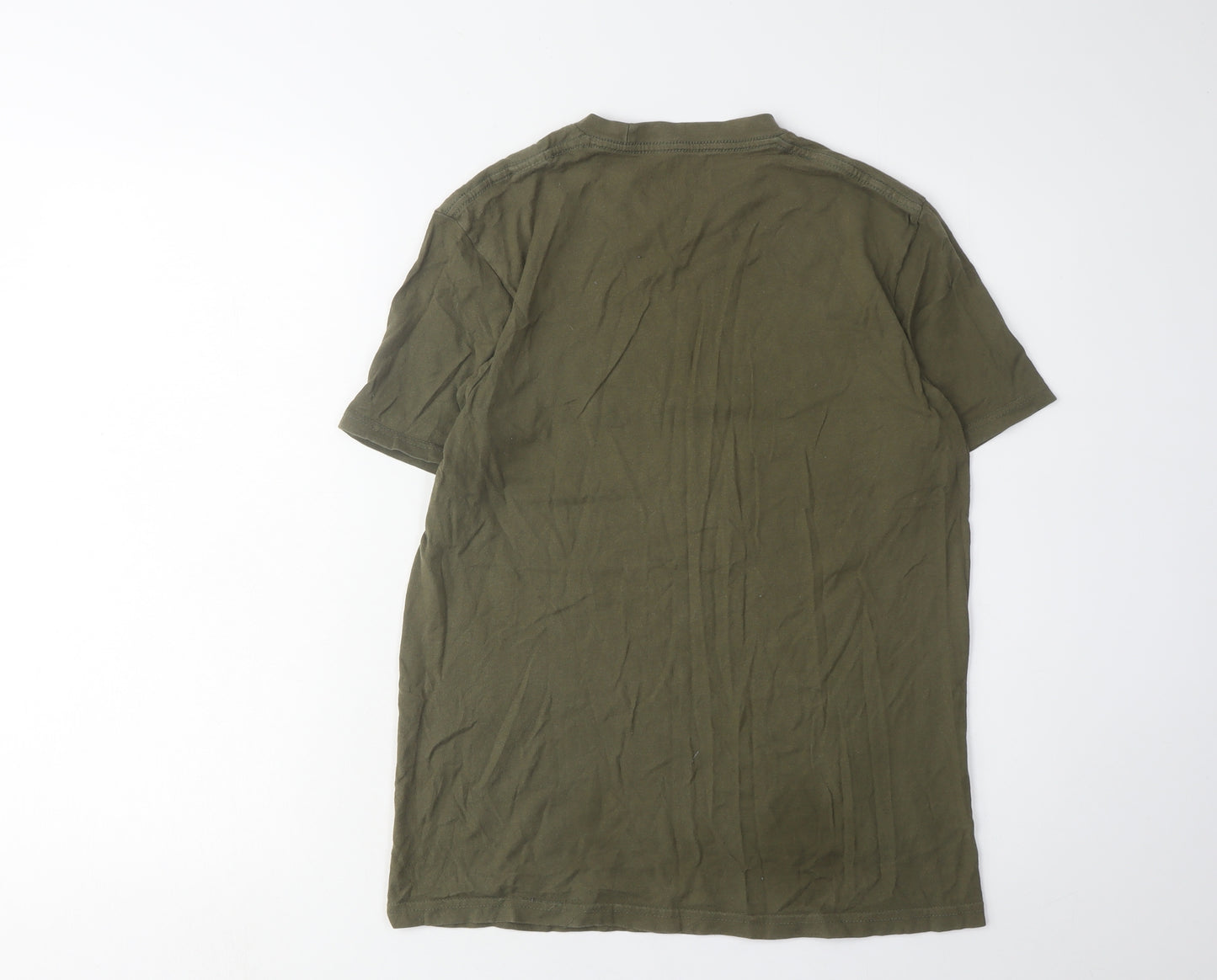 Converse Men's Green XS Graphic T-Shirt, Logo Accent