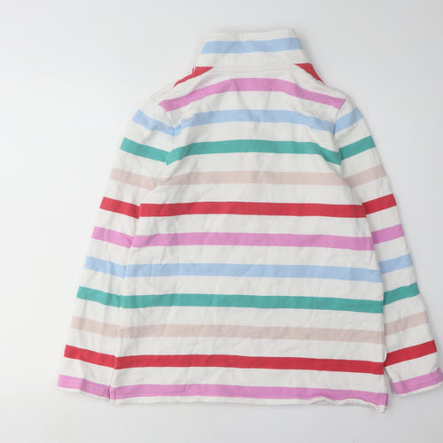 Joules Women's Striped Pullover Sweatshirt, Multicoloured, Size 10