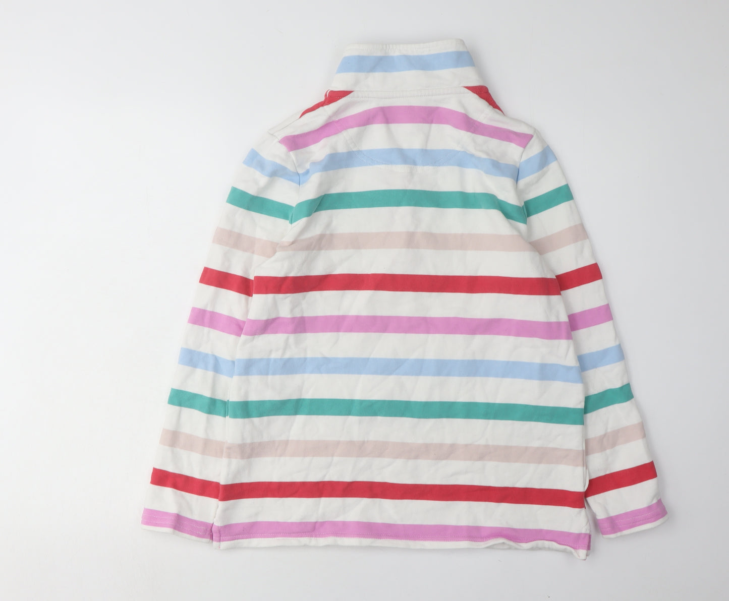 Joules Women's Striped Pullover Sweatshirt, Multicoloured, Size 10
