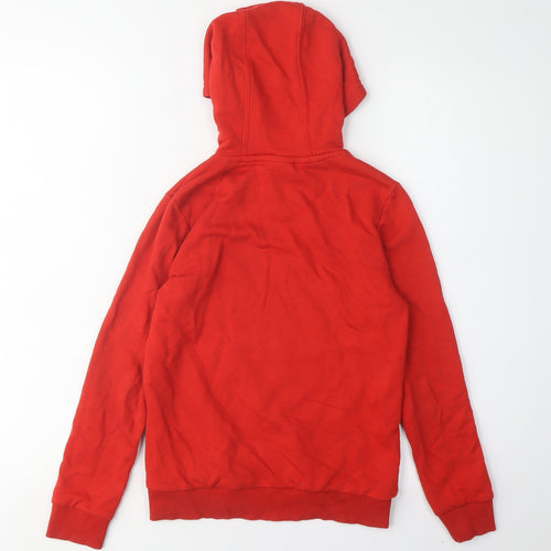 Adidas Boys' Red Pullover Hoodie, 9-10 Years, Graphic Logo