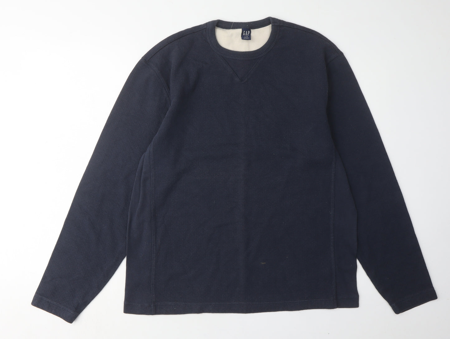 GAP Men's Blue Crew Neck Sweatshirt Size L