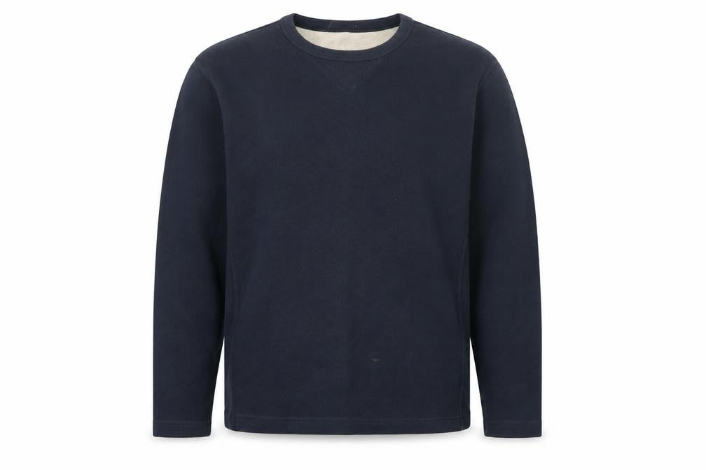 Front view of Gap Men's Blue Crew Neck Sweatshirt, size L