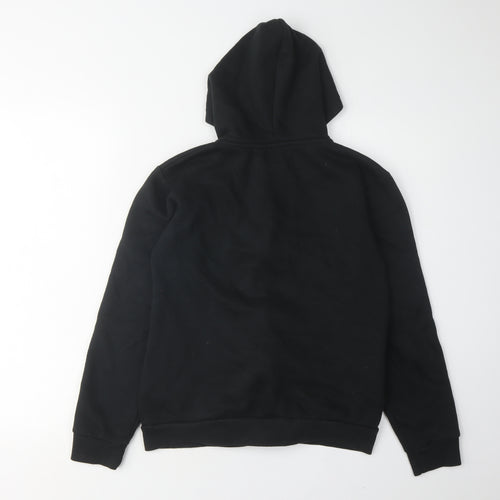 McKenzie Boys Black Full Zip Hoodie, 13-14 Years, Logo Sportswear