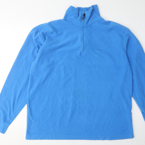 Trespass Men's Blue Pullover Fleece, Size L