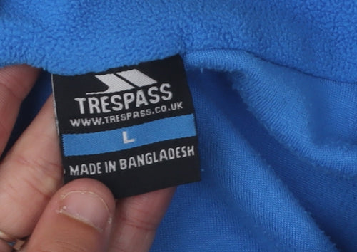 Trespass Men's Blue Pullover Fleece, Size L