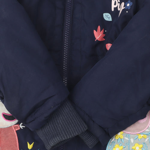 Nutmeg Girls Peppa Pig Blue Puffer Jacket 3-4 Years