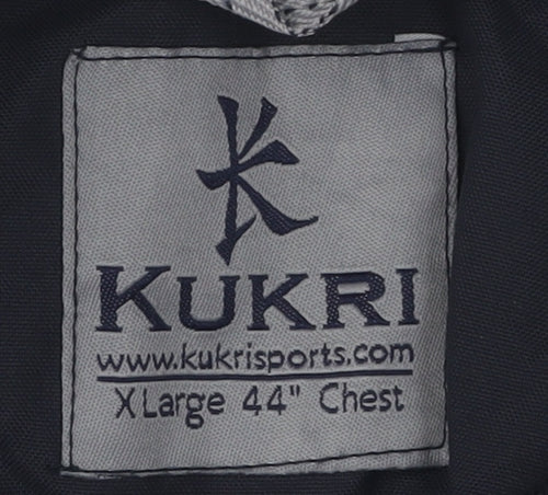 Kukri Men's Black XL Rugby Sweatshirt - Crew Neck, Logo Accent