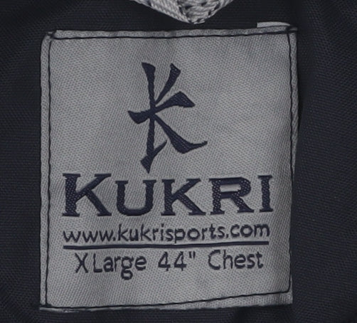 Kukri Men's Black XL Rugby Sweatshirt - Crew Neck, Logo Accent