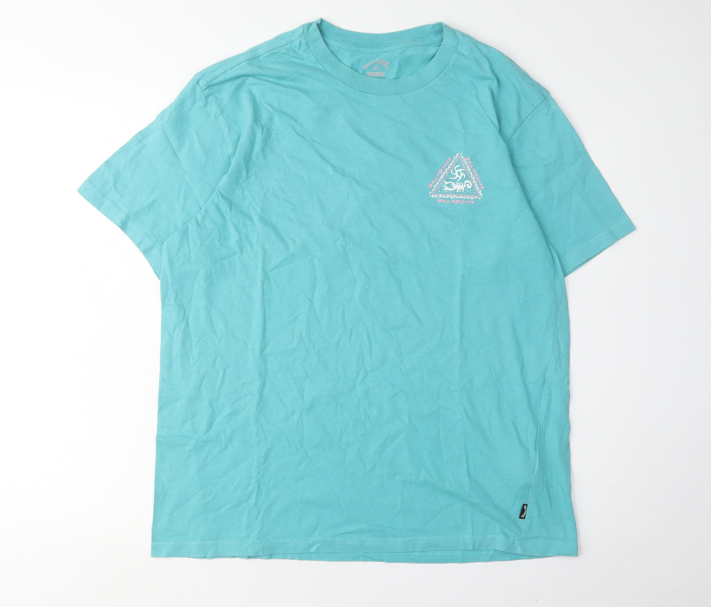 Billabong Blue T-Shirt, Unisex Large, Crew Neck, Jersey