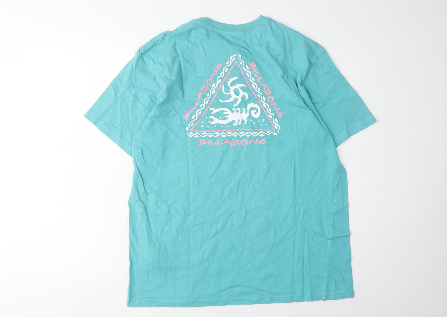 Billabong Blue T-Shirt, Unisex Large, Crew Neck, Jersey