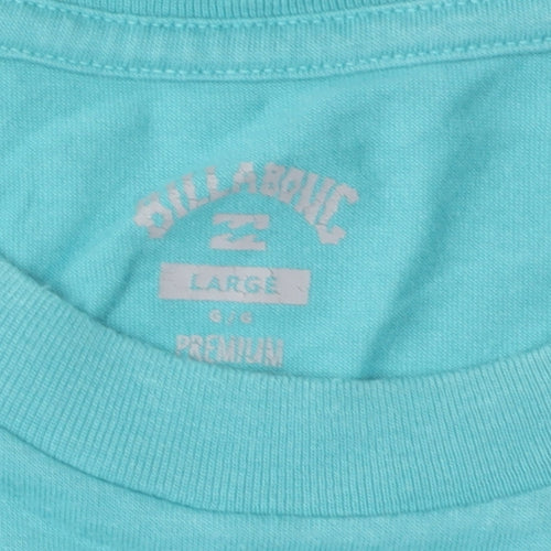 Billabong Blue T-Shirt, Unisex Large, Crew Neck, Jersey