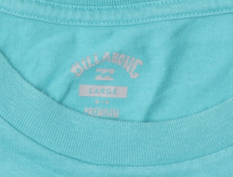 Billabong Blue T-Shirt, Unisex Large, Crew Neck, Jersey