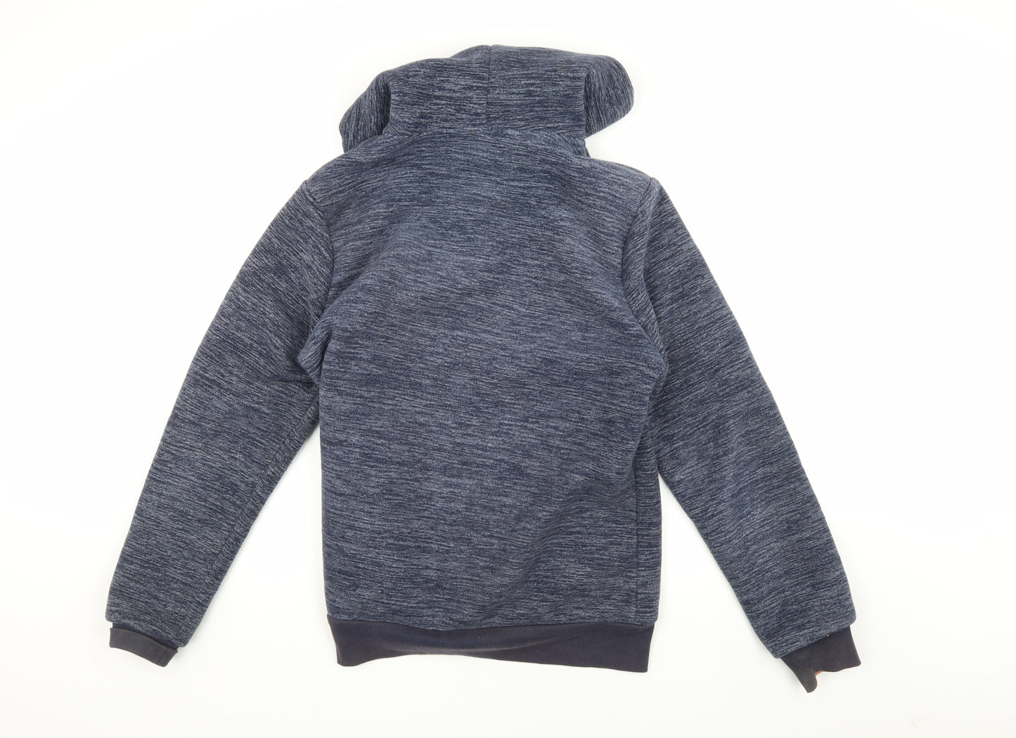 Weird Fish Women's Blue Hooded Jacket Size 16
