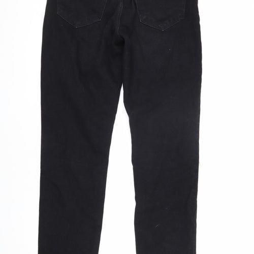 Boohoo Men's Black Denim Jeans Size 32 Distressed
