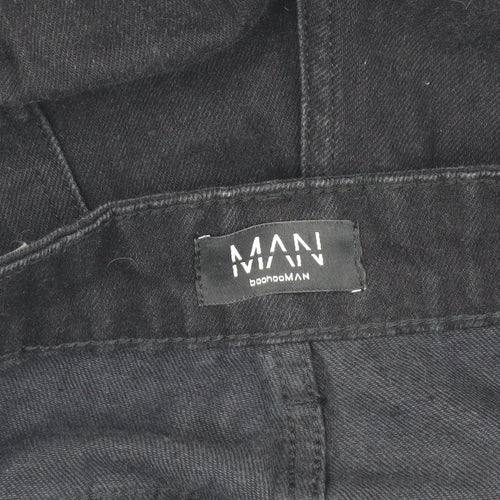 Boohoo Men's Black Denim Jeans Size 32 Distressed