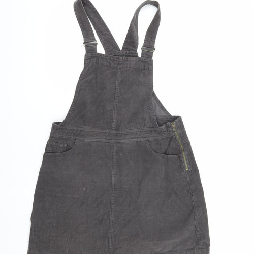 New Look Women's Grey Dungarees - Size 14