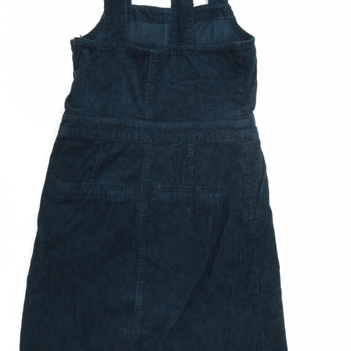 Dorothy Perkins Women's Blue Corduroy Pinafore Dress, Size 8