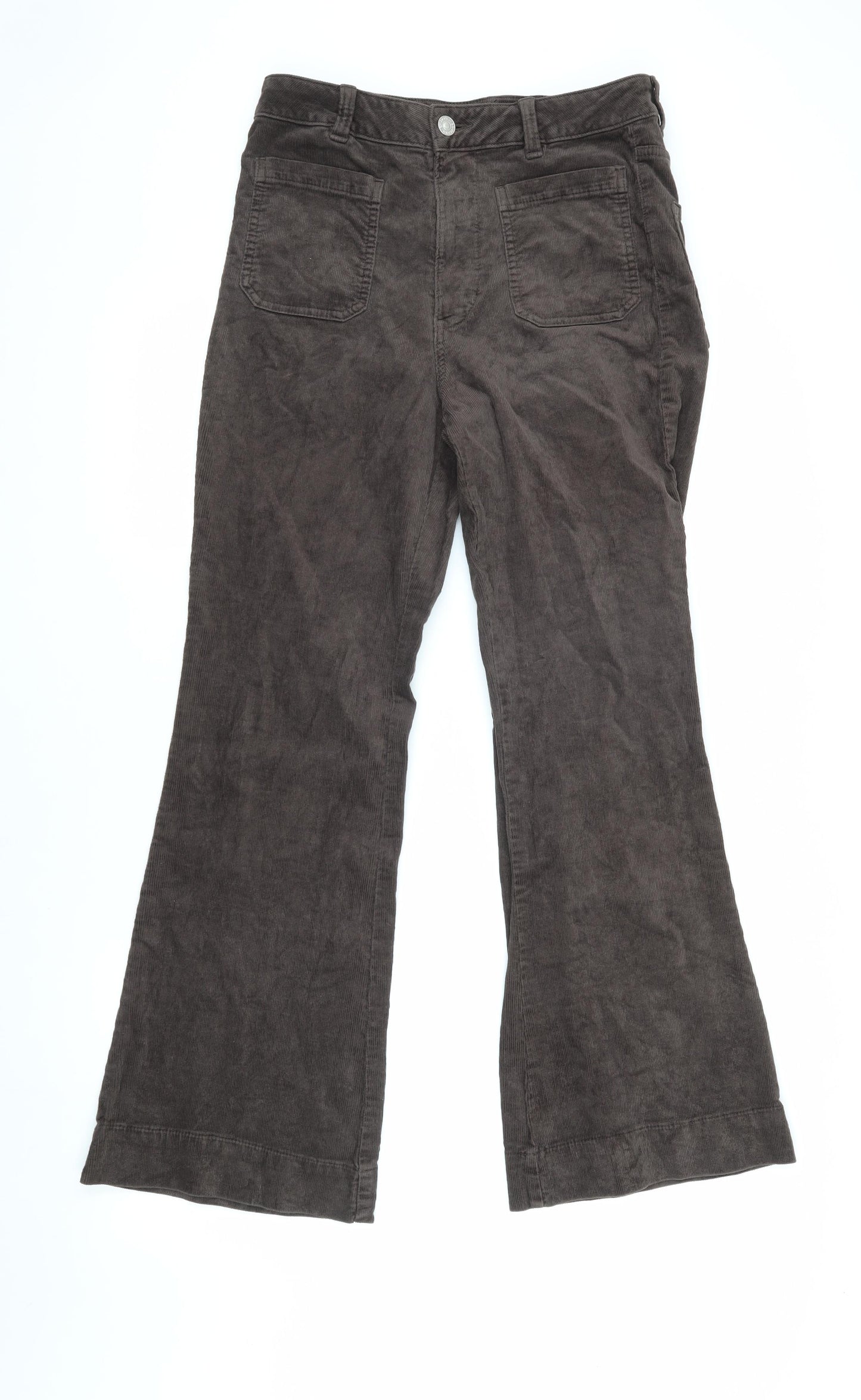 Marks and Spencer Women's Corduroy Brown Trousers Size 10