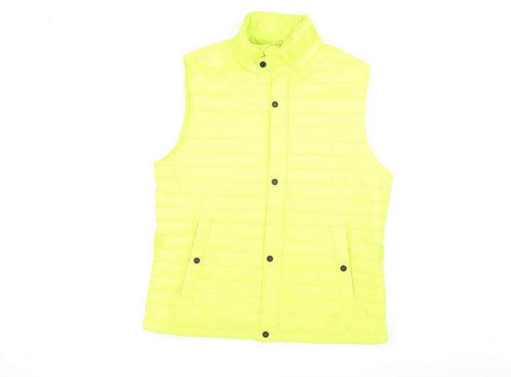 Nautica Men's Yellow Padded Puffer Waistcoat L